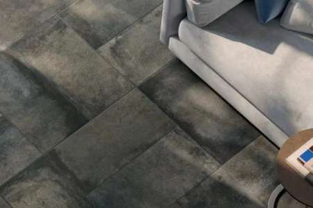 Dlažba jako kámen ze série Gambini Heartland Charcoal 