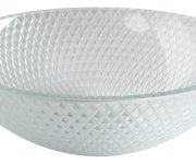 Sapho Puketa Skleněné Gravírované Umyvadlo Na Desku ø 42cm, čirá