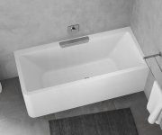 Polysan Cascata R Monolith Obdélníková Vana 180x80x60cm, Kaskáda Nerez