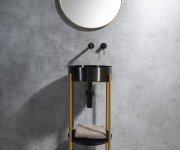 Sapho Aurum Nerezové Umyvadlo Na Desku, Průměr 38cm, Včetně Výpusti, Gun Metal