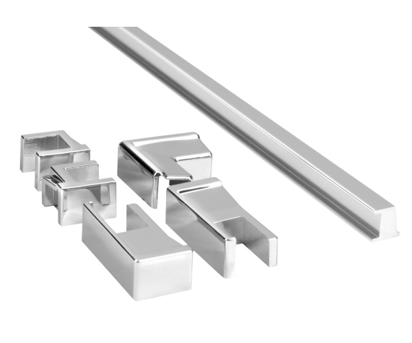 Gelco Gt Přetoková Lišta 1000mm, Chrom