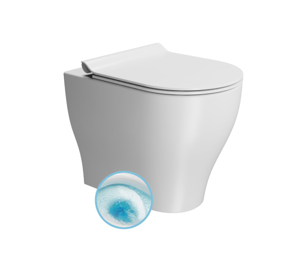 Gsi Tono Wc Mísa Stojící, Geniusflush, 36x53cm, Spodní/zadní Odpad, Bílá Dual-mat