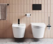 Ovládací tlačítko Uni Slim - WC tlačítko Uni slim, černá X01744