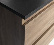 Aqualine Altair Skříňka S Deskou 68 Cm, Dub Emporio/antracit Břidlice