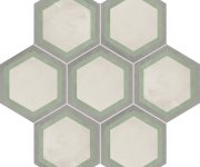 Retro dlažba Marca Corona Terra.Art Cornice S/M Esagono 25x21,6