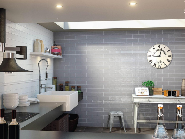 Realizace Deceram Bulevar White a Grey 10x30,5 levně