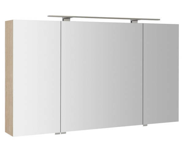 Sapho Mirró Galerka S Led Osvětlením, 3x Dvířka, 120x70x16cm, Jilm Bardini