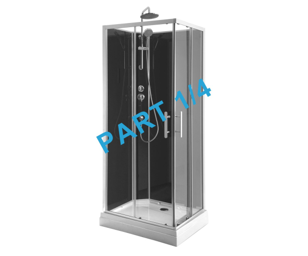 Aqualine Granvik Sprchový Box 700x900x2180mm část 1/4 Sprchová Vanička, Bílá