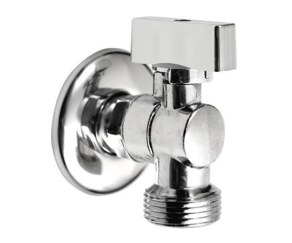 Aqualine Pračkový Kulový Ventil Se Zpětným Ventilem 1/2"x3/4" - L, Chrom