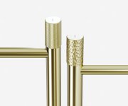 Umyvadlová stojánková baterie Revers RV 015 - RV 015.60CH Umyvadlová stojánková baterie 375 mm, bez výpusti, champagne X070701