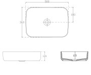 Isvea Infinity Rectangle Keramické Umyvadlo Na Desku, 50x36cm, Bílá Mat