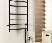 Sapho Redondo Elektrický Sušák Ručníků, Kulatý, 500x900 Mm, 75 W, černá Mat