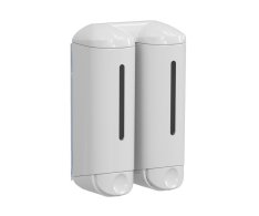 Marplast Shower Medium Dvojitý Dávkovač Tekutého Mýdla, 2x250ml, Bílá