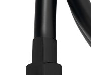 Sapho Softflex Plastová Sprchová Hadice, 200cm, černá Mat