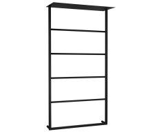 Sapho Ska Nástěnný Sušák Ručníků S Policí 604x1184x252mm, černá Mat