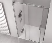 Polysan Thron Round Sprchové Dveře 1200 Mm, Kulaté Pojezdy, čiré Sklo