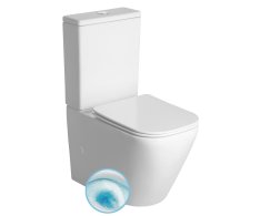 Sapho Imala Wc Kombi, Vortex Rimless, Spodní/zadní Odpad, Bílá