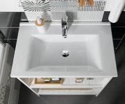 Aqualine Zuno 75 Keramické Umyvadlo Nábytkové 75x45cm, Bílá