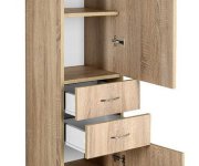 Aqualine Zoja/keramia Fresh Skříňka Vysoká 35x184x29cm, Dub Platin