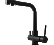 Dřezová baterie na dvě vody SEINA Černá - matná 3/8" SE918.0CMAT