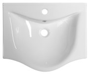 Aqualine Zara 55 Keramické Umyvadlo Nábytkové 54x44,5cm, Bílá