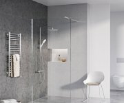 Sprchový kout Walk-In model Wall - Walk-In Wall Set 80, lesk+transparent GW9W40C0SZ1