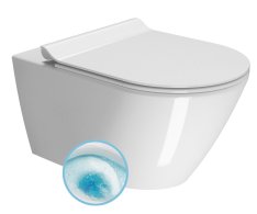 Gsi Kube X Závěsná Wc Mísa, Geniusflush, 36x55cm, Bílá Extraglaze