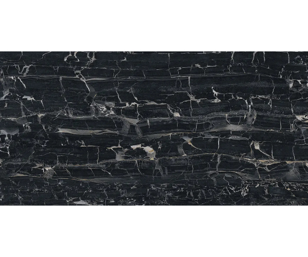 Dlažba jako mramor Settecento Reverse Miroir Naturale 30x60 Rett. - černá