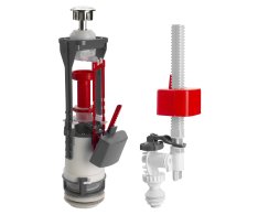 Sapho Splachovací Souprava S Dual Tlačítkem, Spodní Napouštění 1/2", Chrom