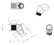 Sapho Sprchové Kolínko Mezi Hlavici A Hadici 1/2", Mosaz/chrom