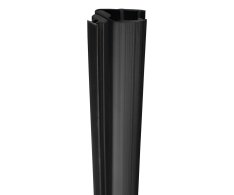 Gelco Set Magnetických Těsnění 45°pro Sklo 8mm A Profil , 2000mm, černá (2ks)