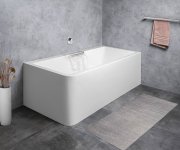 Polysan Cascata R Monolith Obdélníková Vana 180x80x60cm, Kaskáda Nerez