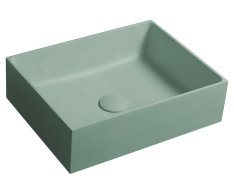 Sapho Formigo Betonové Umyvadlo Na Desku, 47,5x36,5cm, Zelená Mat