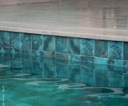 Dlažba jako kámen Gres Aragón Ocean Green River 15x15 Glossy - tyrkysová
