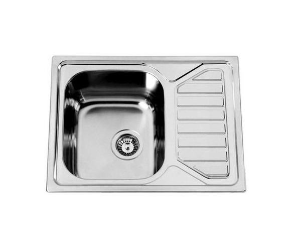 Dřez Okio 650, Matný Povrch, Tloušťka 0,6 Mm, Včetně Sifonu (rd0211110) A 3 1/2"sít