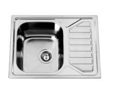 Dřez Okio 650, Matný Povrch, Tloušťka 0,6 Mm, Včetně Sifonu (rd0211110) A 3 1/2"sít