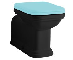 Kerasan Waldorf Wc Mísa Stojící, 37x65cm, Spodní/zadní Odpad, černá Mat