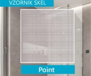 Mereo Sprchový Kout, Lima, čtvrtkruh, 80x80x190 Cm, R 550, Chrom Alu, Sklo Point, Vanička Litý Mramor