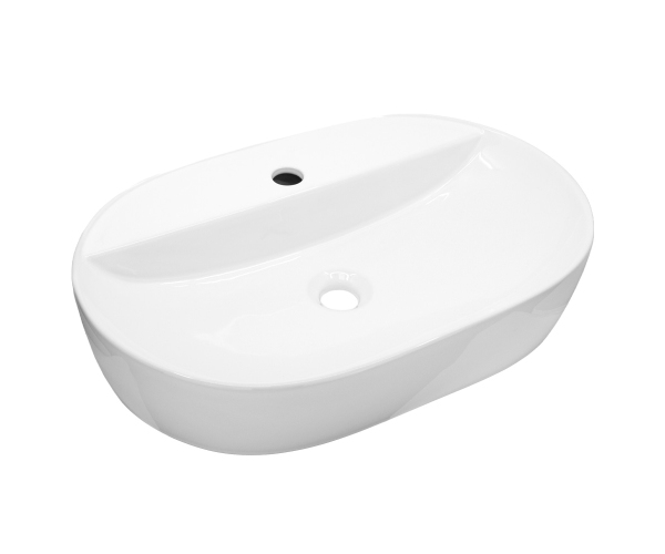 Mereo Umyvadlo Na Desku Bez Přepadu, Lota, 610x400x120 Mm, Keramické
