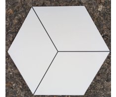 Deceram PAM Fabila Decor1 Blanco 25,8x29 Hex
