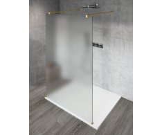 Gelco Vario Gold Matt Jednodílná Sprchová Zástěna Do Prostoru, Matné Sklo, 900 Mm