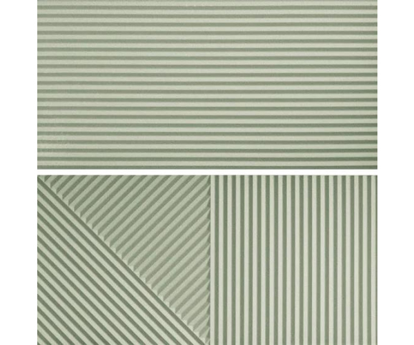 Dekor Fioranese Passepartout Neo Mint #2 30,2x60,4 Matt. Rett. - zelená