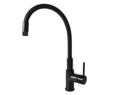 Dřezová baterie s flexibilním ramínkem SEINA Černá - matná 3/8" SE919.0/10CMAT