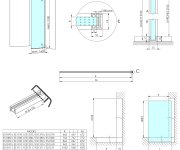 Polysan Architex Chrom Sprchová Zástěna 662mm, Kouřové Matné Sklo