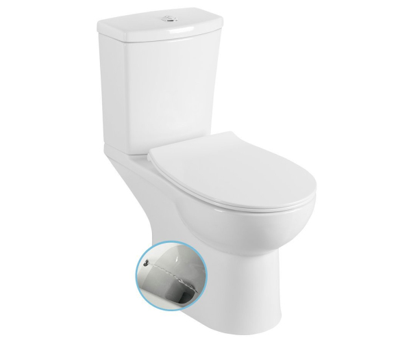 Sapho Kairo Cleanwash Wc Kombi S Bidet. Sprškou, Zadní Odpad, Bílá