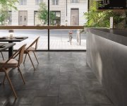 Dlažba jako cihla Cerdomus Crete Piombo Matt 20x40 - antracitová