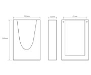 Sapho Zásobník Na Papírové Sáčky Hygbag, 120x240x32mm, Nerez Lesk