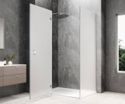 Polysan Globe Chrome Obdélníkový Sprchový Kout 1200x900mm, Matné Sklo, Levé
