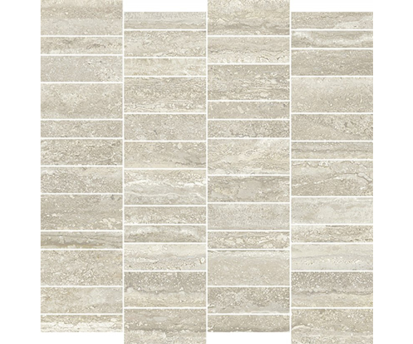 Mozaika jako kámen Pastorelli New Classic White Mosaico Elements 30x30 Nat. Rett. - béžová