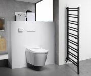Sapho Metro Space Otopné Těleso 550x1430 Mm, Do Prostoru, černá Mat
